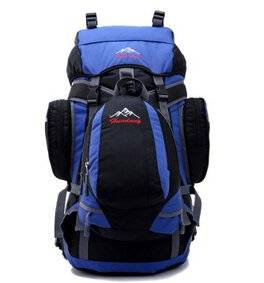 Outdoor Sports Tour Camping Hiking Backpack Professional Mountaineering Baohu Shoulders the Steamed Stuffed Bun Blue Female Bag