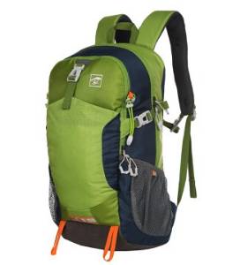 Outdoor 28 Litres of Backpack Men and Women Through Paragraph Three Layers with Sticks Strapping Pocket Design Lemon Green