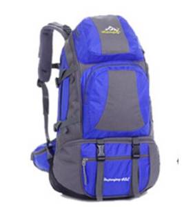 Outdoor Mountaineering Camping Hiking Travel Bag Waterproof Double Bags 36-55 L Old Blue