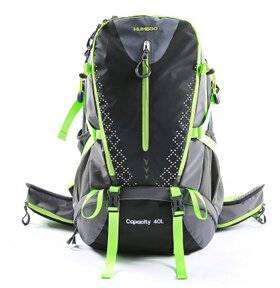 Outdoor Men and Women with 40 L Backpack Backpack Shoulders Bag to Cover Black