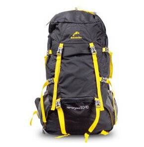 Professional Waterproof Backpack Backpack Large Wear-resisting Outdoor Mountaineering Walking Bag 60 L Ashes