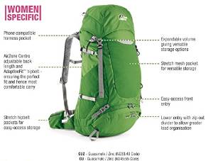 LOWE ALPINE Airzone Trek ND45:55L Backpack