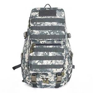 Outdoor Waterproof Nylon Bag Steel 55L Professional Mountaineering Bag Large Capacity Backpack , Camouflage