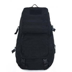 Outdoor Waterproof Nylon Bag Steel 55L Professional Mountaineering Bag Large Capacity Backpack , Black