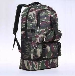 Special Camouflage Bag Hiking Backpack Large Capacity 60 L Shoulders Backpack Large Tourism Wholesale Men and Women