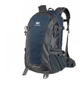 Outdoor Backpack Backpack Men's and Women's Leisure Bag Camping Hiking Backpack Navy 45 L