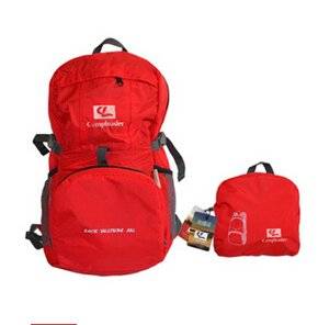 Mountaineering Baohu Folding Bag Backpack Travelling Bag to Receive Bag Portable Pockets Outside Red Bag