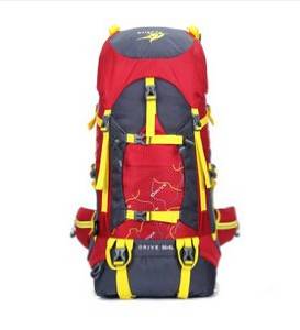 Waterproof Outdoor Climbing Package Men's and Women's Leisure Bag Red Backpack Bag Big Capacity