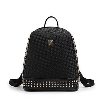 Ms. tide fashion woven shoulder bag/Rivets female casual backpack