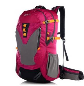 Outdoor Professional Mountaineering Bag Super Light Wear Outdoor Sports Bag Both Men and Women Travel Package Mei Red 45 Litres