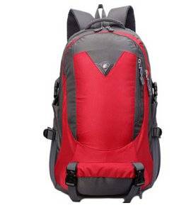 The Fashion Leisure Sports Bag Recreation Bag Mountaineering Bag Hiking Backpack Bag Men and Women with Couples Contracted Personality Red 36-55 L