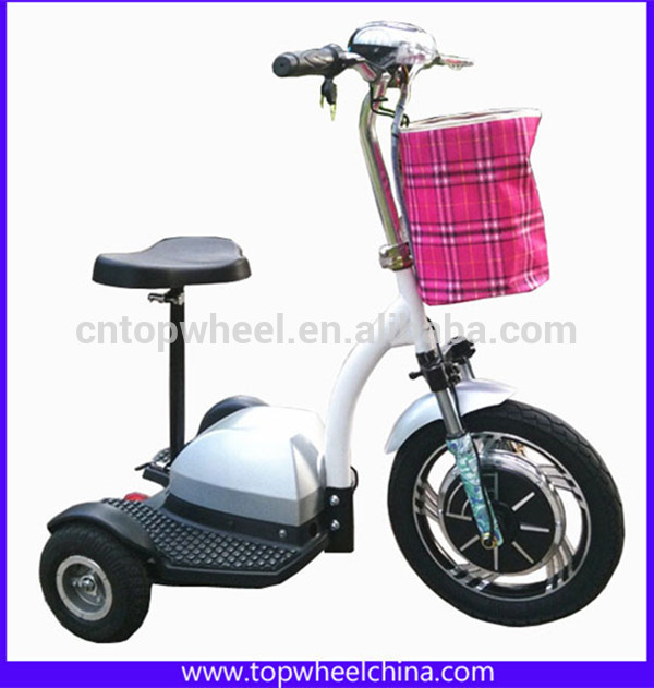 For Elderly Disabled People Transporter 48V Brushless Motor Electric 3 Wheel Scooter Adult Tricycle