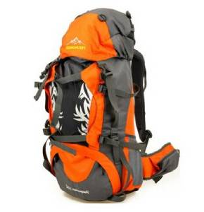 50 L New Professional Fire Waterproof Outdoor Camping Shoulders Mountaineering Backpack Orange