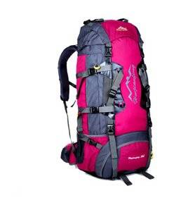 The New 2015 Outdoor Mountaineering Bag Sports Travel on Foot Bag Big Backpack Backpack 80 L Waterproof Rain Package Purple