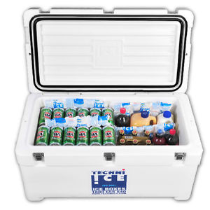 ICE BOX COOLER BIN CHEST CAMP Techni ice NEW SIGNATURE SERIES 8–25 DayRated 70L