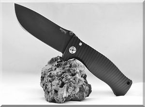 Messer LionSteel SR-1  all Black D 2 Vollmetall Jagdmesser Outdoormesser