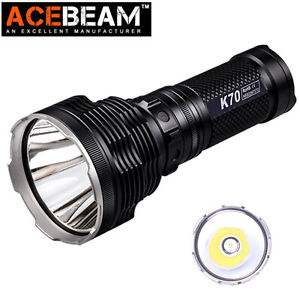 ACEBeam K70 2600Lms Cree XHP35 HI LED Flashlight Thrower King 1300m Use 4x18650