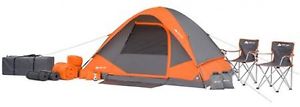 Ozark 4-Person Camping Outdoor Family Shelter Tent Combo Set 22 Piece Gear Loft