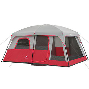 Family Group Camping Tent 10 Person 2 Rooms Outdoor Spacious Well Ventilated