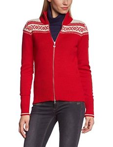 Dale of Norway, Giacca Donna Hemseda, Rosso (Raspberry/Off White), L