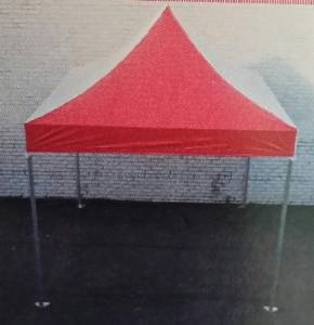 10 X 10 Red and White High Peak Craft Tent- Free Shipping