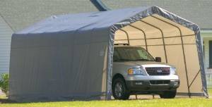 Peak 10 Ft. W x 20-28 Ft. D Shelter Color: Grey, Size: 13' W x 10' H x 24' D