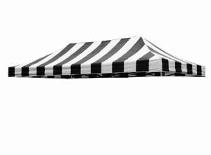 10' X 20' Eurmax Pop up Gazebo Replacement Canopy Top Cover Stripe