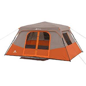 13' x 9', 8 Person Unfold and ExtendInstant, Cabin Tent, Orange/Tan