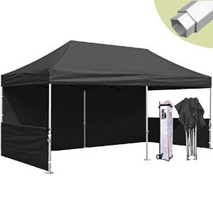 Eurmax Pro 10x20 Pop up Canopy Party Tent Gazebo Display Trade Show Booth with Roller Bag