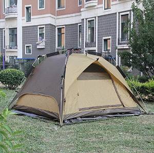 WZHDual purpose automatic Tent outdoors double people Double layer 3-4 people camping Windproof waterproof quick opening , 3-4 people