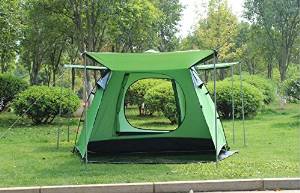 WZH Automatic tent Camping outdoors Multiplayer double layer 3-4 people windproof coldproof quick opening