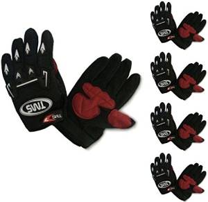 Cherry Queen LOT 10~Youth Kid Motocross dirt bike ATV Off-Road Gloves Black Wholesale