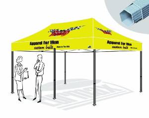 Eurmax Pop up Canopy Custom Canopy with Logo,Fair Tent Imprinted Canopy, Full Color Printed with Your Logo and Graphics