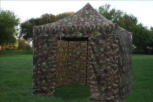 10'x10' Pop up 4 Wall Canopy Party Tent Gazebo Ez Camouflage - F Model Upgraded Frame By DELTA Canopies