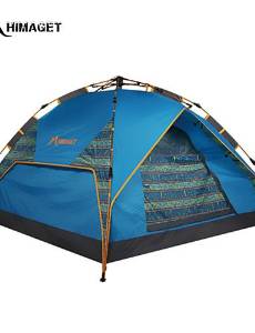 0.5 HIMAGET Brand High Quality 3 Using Way Instant Fiberglass Frame Automatic Tent For 3-4 Person Automatic Tent , blue