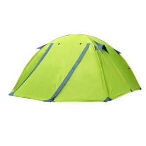 QQ Three To Four-Person Outdoor Camping Tent Double Door Storm-Proof Aluminum Double Skylights In The Field Of Outdoor Camping Tent , 3-4 People