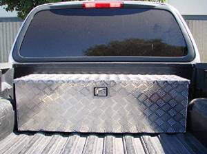 Cherry Queen Aluminum Tool Box Tote Storage for Truck Pickup Bed Trailer Tongue 49"x15" +Lock