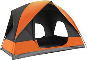 Generic Multifunction Portable 4 Person Tent Color Multicolor