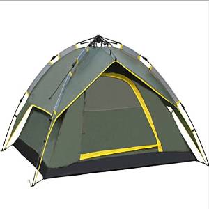 Outdoor Waterproof Double Layer 3- 4 Person Instant Camping Tent,ARMY GREEN