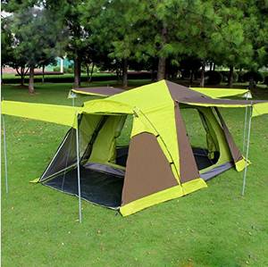 WZH Four doors with snow skirt Camping tent 3-4 people more people double layers Double-layer tent Outdoor tent outdoors