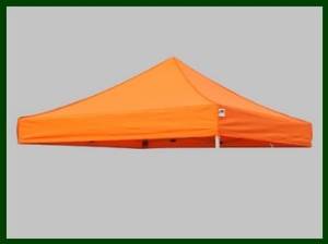 10x10 EZ Pop Up Canopy Commercial Tent Replacement Canopy Top Cover (Orange)