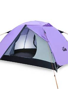 HECHAI_ Hewolf Moistureproof Waterproof Polyester One Room Tent 1595 Green/Red/Dark Purple