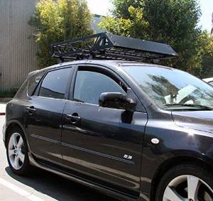 Cherry Queen 50x39" Black Aluminum Car SUV Roof Top Mount Rack Basket Cargo Carrier Universal