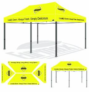 10x20 Premium Digital Printed Custom Ez Pop up Canopy Party Tent Patio Gazebo Bonus Roller Bag