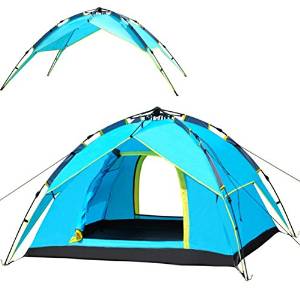 NutureFun 2-3 Person Camping Tents Waterproof Outdoor Tent,Blue