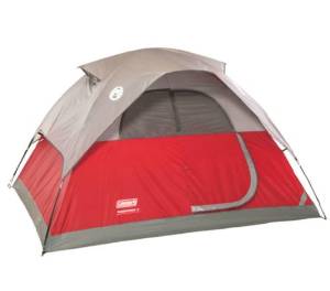 COLEMAN Flatwoods WeatherTec 4 Person Family Camping Tent w/ Rainfly | 9' x 7'