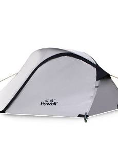 HECHAI_ Hewolf Moistureproof Waterproof Polyester One Room Tent for 2-3 Person 1579 Gray