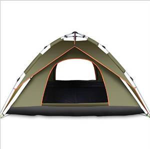 WZH Fully automatic tent Outdoor 3-4 people Double layer double people Many people camping beach Cold proof windproof