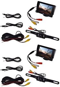 Cherry Queen LOT 2~TFT LCD Monitor Car Rear View System Backup Reverse W/ Night Vision Camera