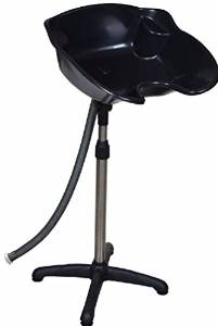 Cherry Queen Portable Height Black Adjustable Shampoo Basin Hair Bowl Salon Treatment Tool